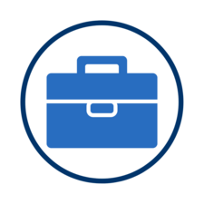 Icon representing a suitcase