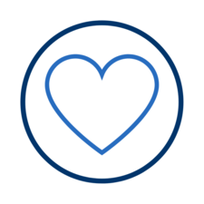 Icon representing the heart