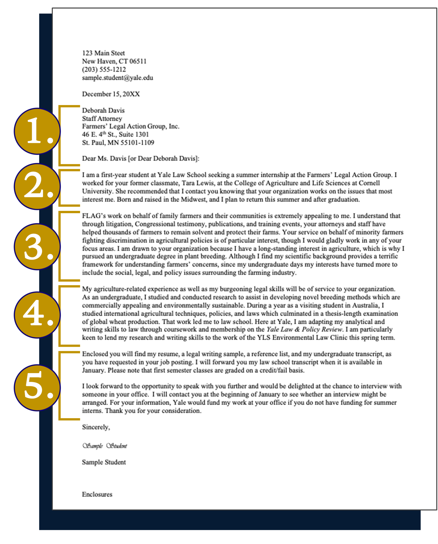 Cover Letter Advice Samples Yale Law School