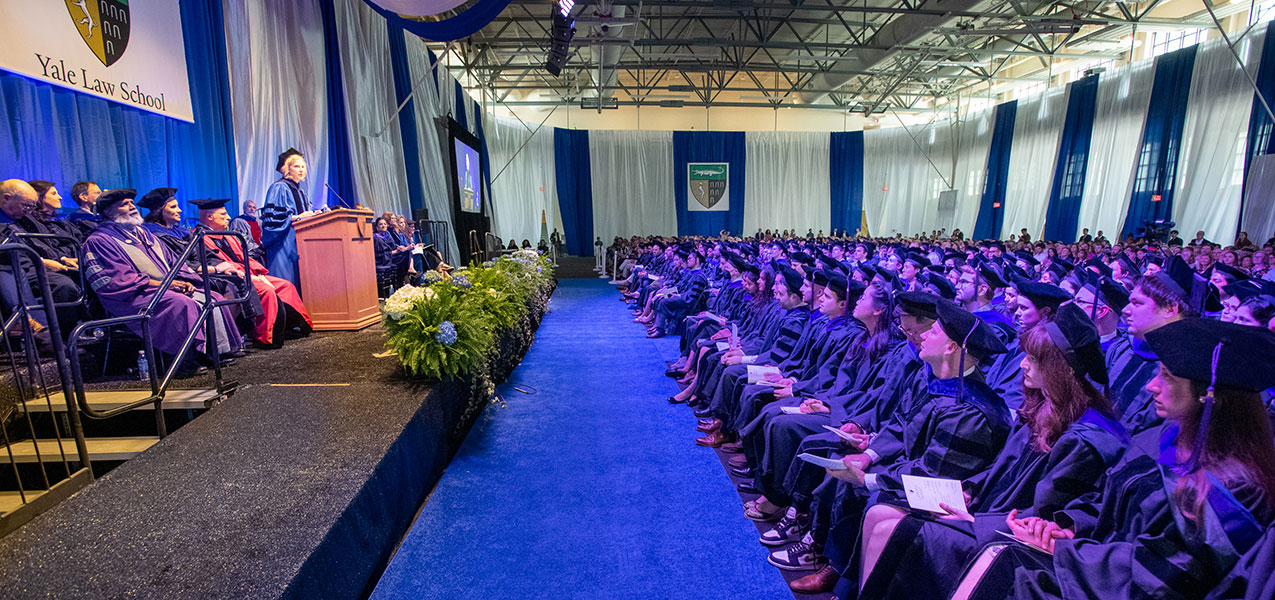 YLS commencement ceremony in Lanman Center