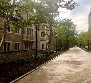 Scenic photo of exterior Yale Law School