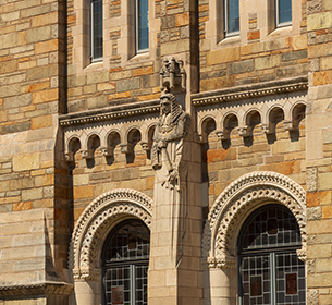 scenic photo of law school architecture