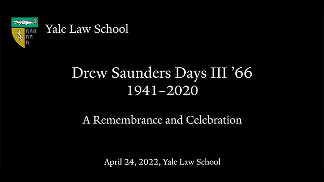 Drew Days memorial title slate