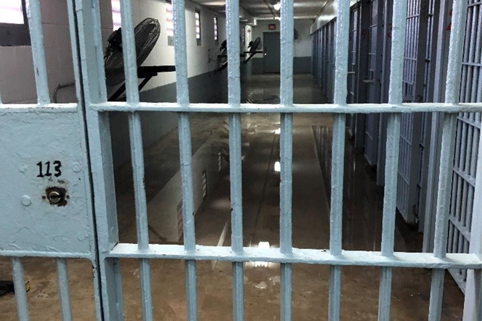 Prison bars at Louisiana State Penitentiary, known as Angola