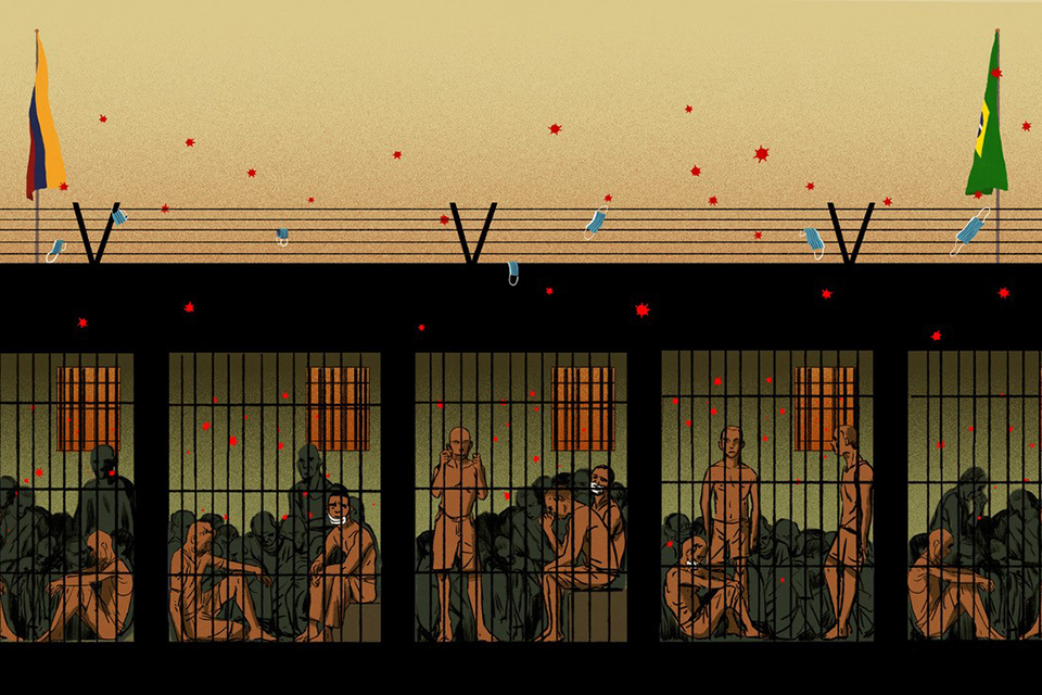 illustration of incarcerated individuals