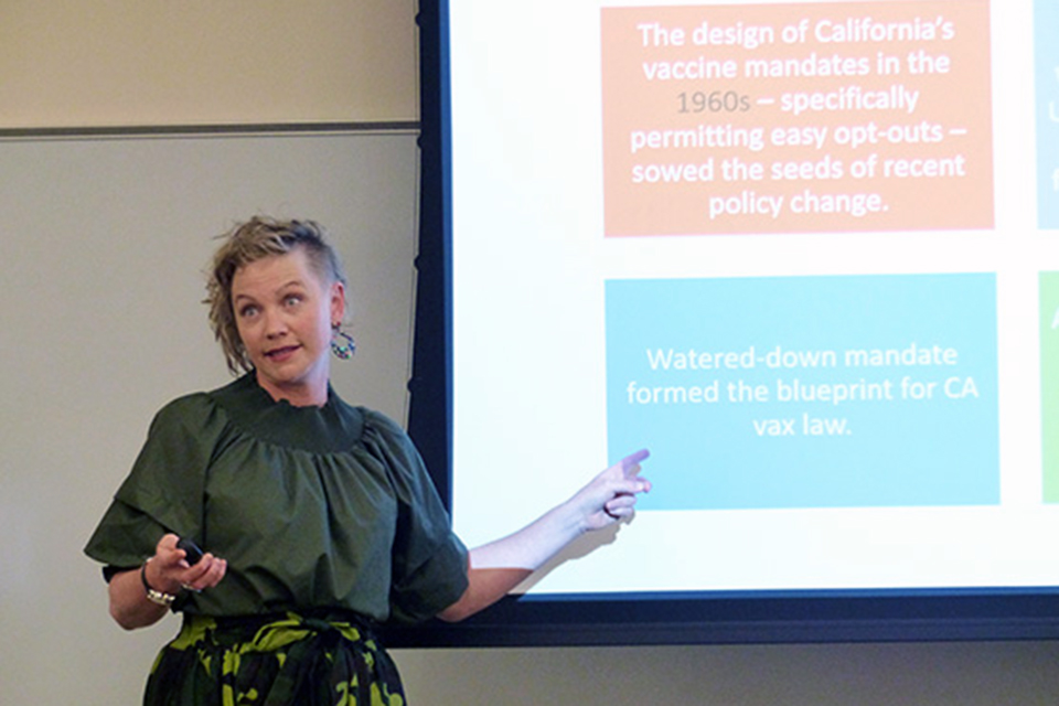 Lecture Explores How, For Vaccine Hesitant, Policies May Make Politics