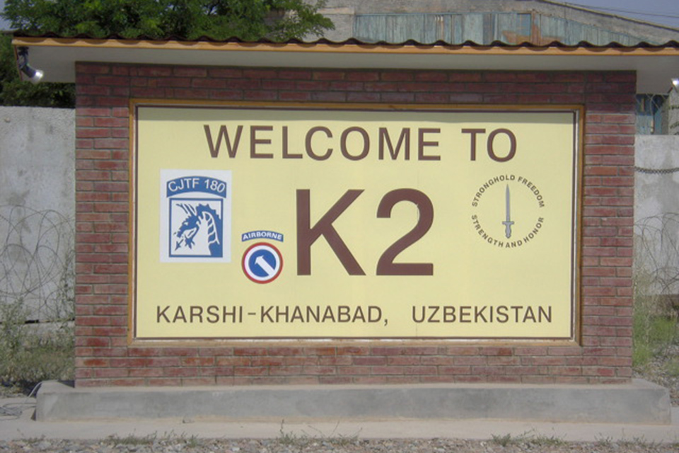 a sign saying "Welcome to K2"