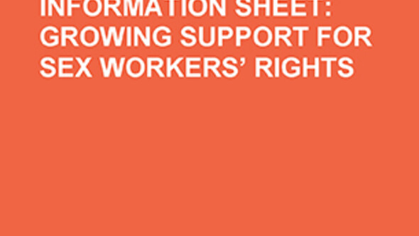 title text: Information Sheet: Growing Support for Sex Workers' Rights
