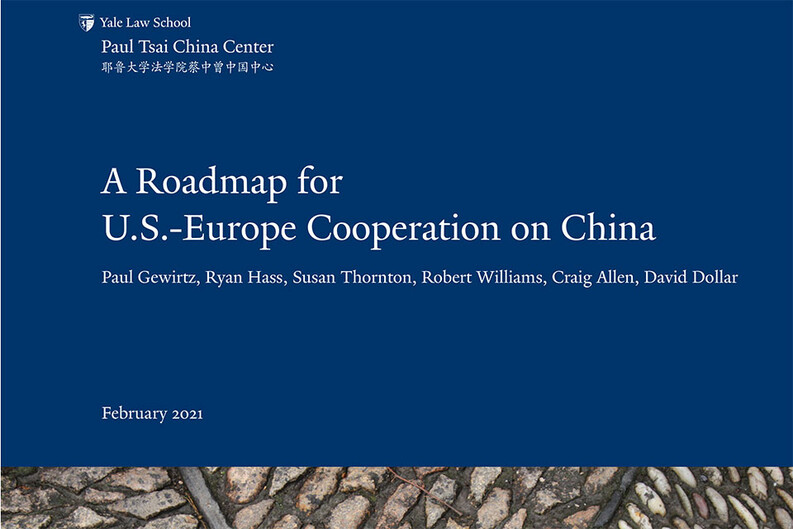 A portion of the cover of the report from the China Center