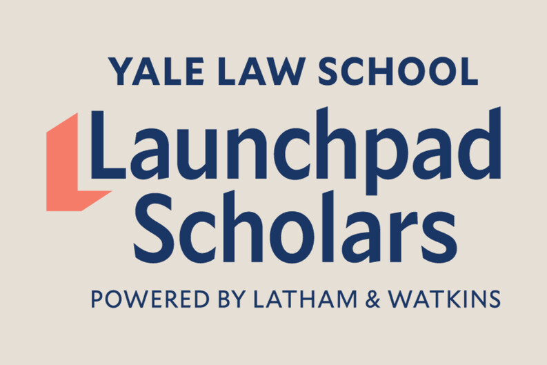 illustration reading Yale Law School Launchpad Scholars Powered by Latham & Watkins