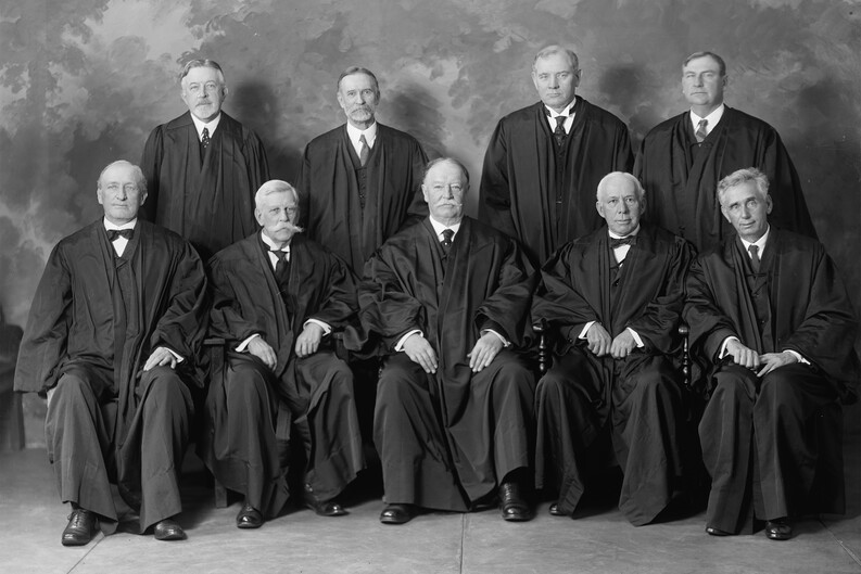 members of the Taft Court in 1925