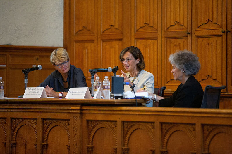 Susanne Baer, Marta Cartabia, and Professor Judith Resnik