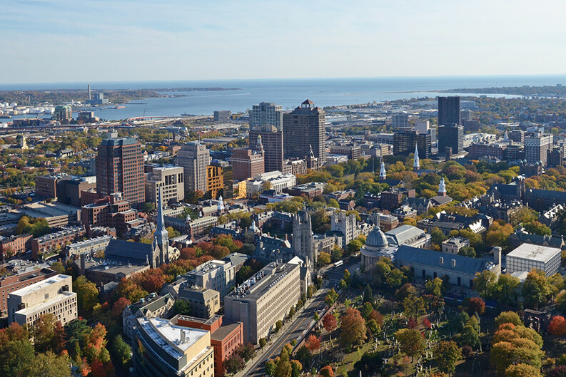 New Haven aerial view