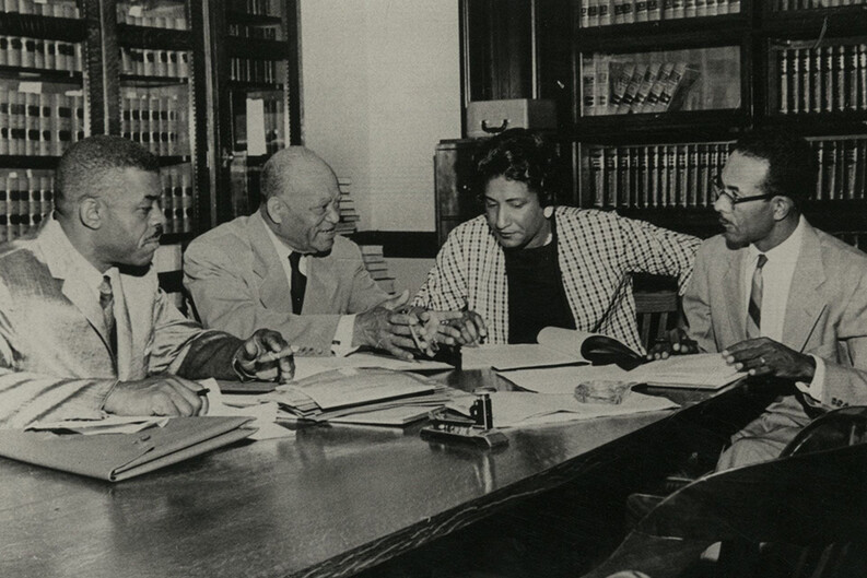 Constance Baker Motley with attorneys from LDF