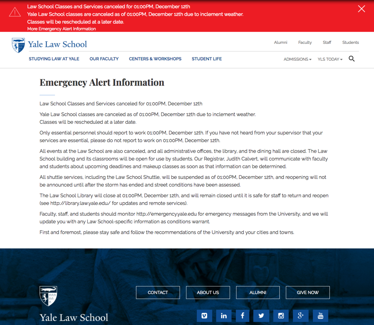 Alert Page Display