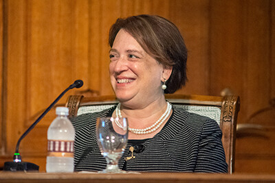 Justice Kagan speaking at Yale Law School