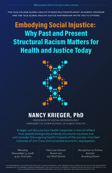 Poster on event with Nancy Krieger