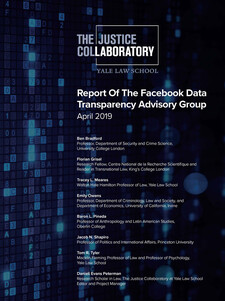 Report Cover: Facebook Data Transparency Advisory Group