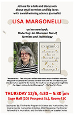 Poster for event with Lisa Margonelli