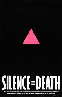Silence + Death AIDS activist poster