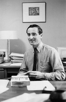 Charles Reich in 1969 in office at desk