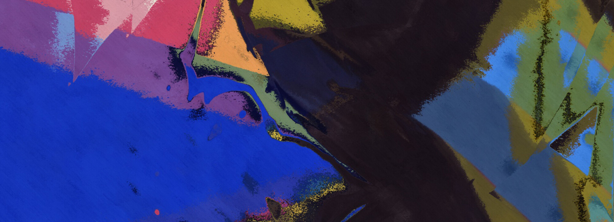 detail of colorful abstract painting