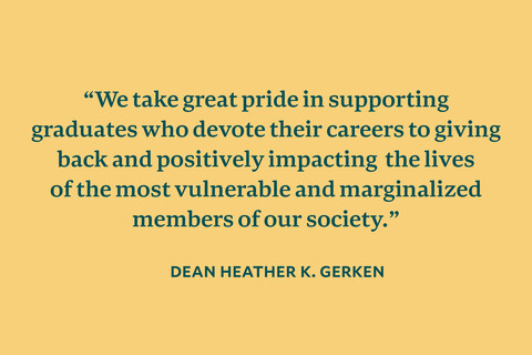 Dean Heather K. Gerken quote about supporting graduates