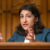 FTC Chair Lina Khan speaking 