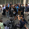 YLS students speaking at a 2017 press conference