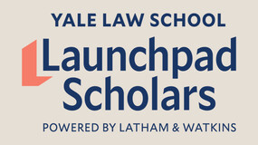 illustration reading Yale Law School Launchpad Scholars Powered by Latham & Watkins