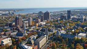 New Haven aerial view