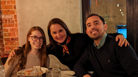Jessica Tueller ’21 with Inter-American Commission on Human Rights colleagues