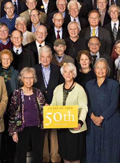 Photo of members of the Class of 1966 from Alumni Weekend 2016